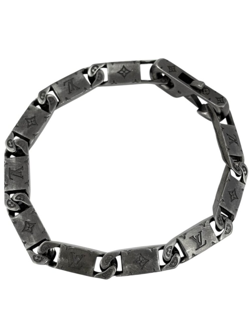 Louis Vuitton Bracelet Tide Up Metal Silver